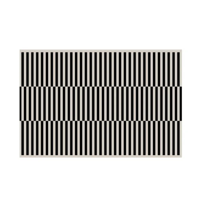 Navak Carpet French Retro Bedroom Decor Stripe Carpet Minimalist Carpets for Living Room Home Art