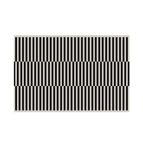 Navak Carpet French Retro Bedroom Decor Stripe Carpet Minimalist Carpets for Living Room Home Art