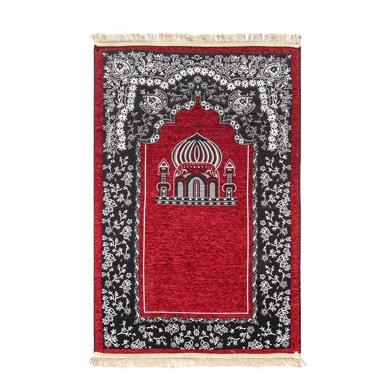 Navak Carpet Women Men Muslim Prayer Rug Worship Kneel Printed Floor Mat Protable Travel Prayer Rugs Ramadan Gift Soft Islamic Prayer Rug