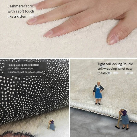 Navak Carpet Exclusive Picks Fresh Green Plush Carpet Bedroom Bed Soft Skin Carpet Bay Window Long Strip Carpet Living Room Sofa Carpet Home Decor