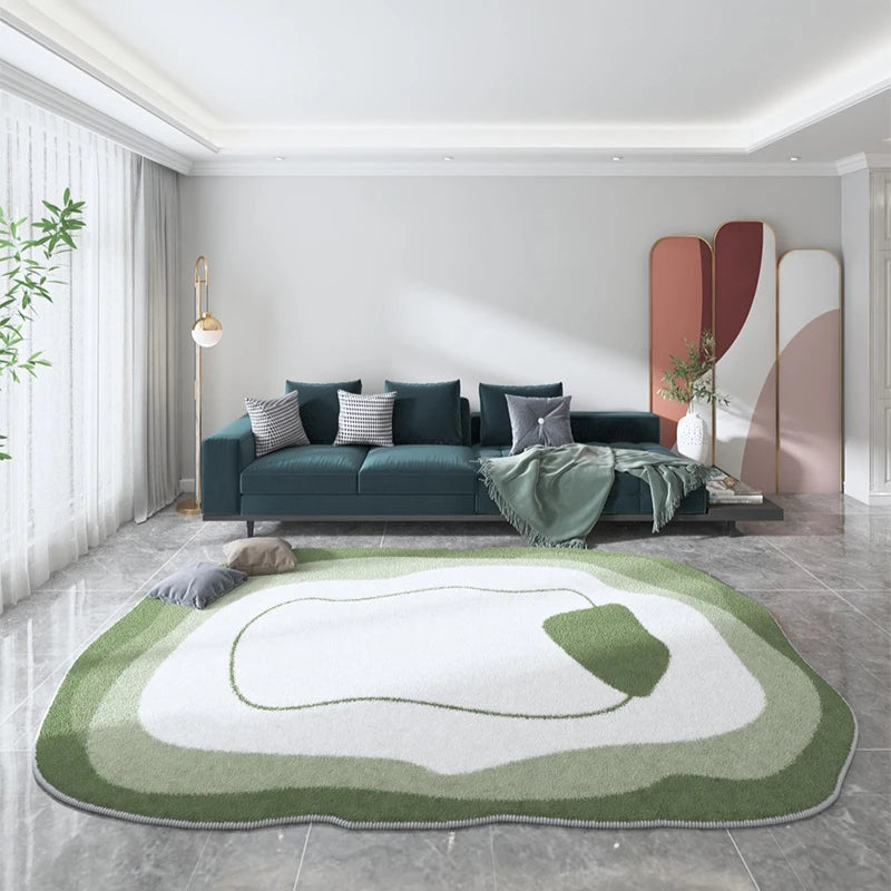 Navak Carpet Modern Style Living Room Decoration Gradient Carpet Irregular Shape Rugs for Bedroom Home Plush Rug Fluffy Soft Lounge Floor Mat