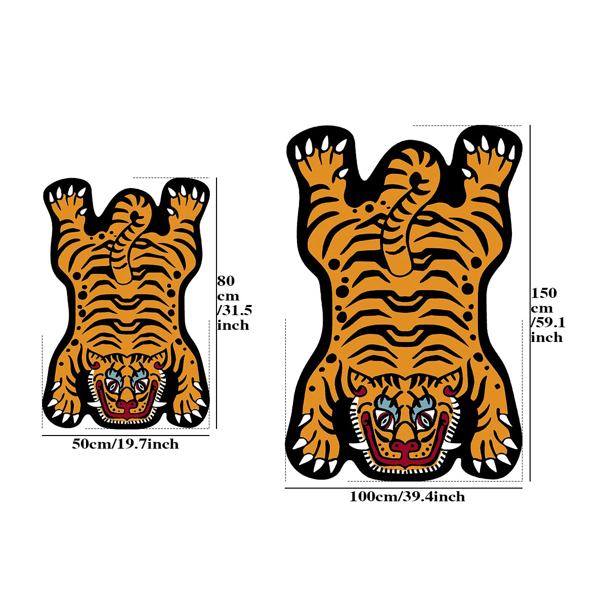 Navak Carpet Exclusive Picks Creative Cartoon Tiger Rug Cute Animal Living Room Children's Bedroom Bed Blanket Home Decor Kitchen Balcony Floor Mat