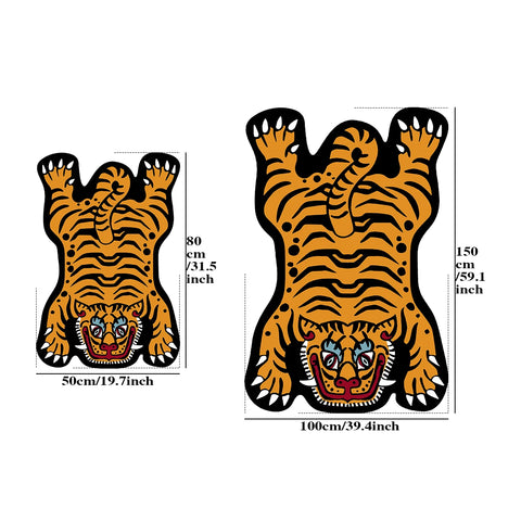 Navak Carpet Exclusive Picks Creative Cartoon Tiger Rug Cute Animal Living Room Children's Bedroom Bed Blanket Home Decor Kitchen Balcony Floor Mat