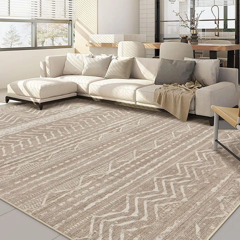 Navak Carpet Bohemian Carpet Moroccan Farmhouse Neutral Wind Anti Pollution Indoor Rug Home Bedroom Dining Table Office Room Decoration Mat