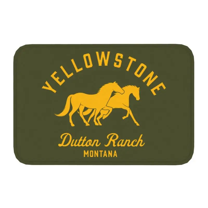 Navak Carpet Yellowstone Front Door Mat Anti-Slip Indoor Quick Dry Dutton Ranch Doormat Kitchen Balcony Entrance Rug Carpet
