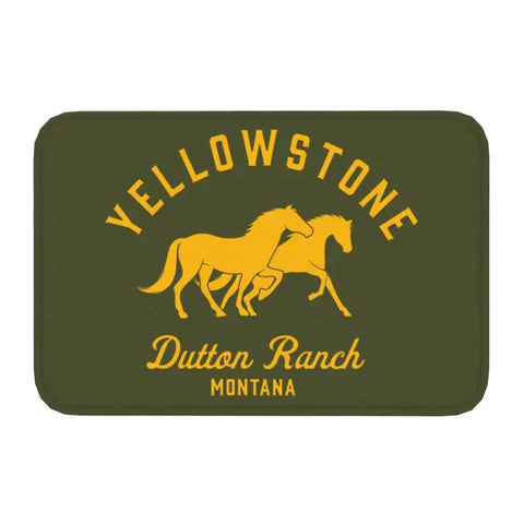 Navak Carpet Yellowstone Front Door Mat Anti-Slip Indoor Quick Dry Dutton Ranch Doormat Kitchen Balcony Entrance Rug Carpet