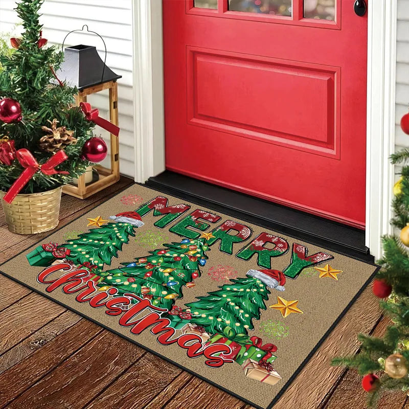 Navak Carpet Exclusive Picks Christmas Carpet Indoor And Outdoor Non-Slip Anti-Fouling Floor Mat Living Room Decorative Area Soiled Floor Mat