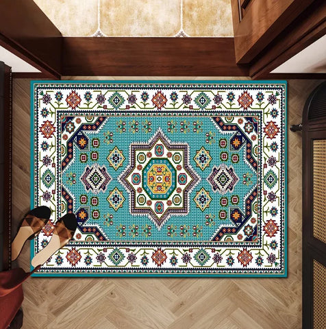 Navak Carpet Persian style Floor Mat Kids Room Bedroom Decoration Balcony Anti-Slip Doormat Living Room Welcome Rug