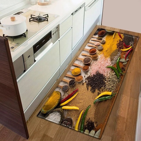 Navak Carpet Modern Kitchen Mat Home Entrance Doormat Hallway Bedroom Living Room Decoration Floor Carpet Balcony Bathroom Anti-Slip Long Rug