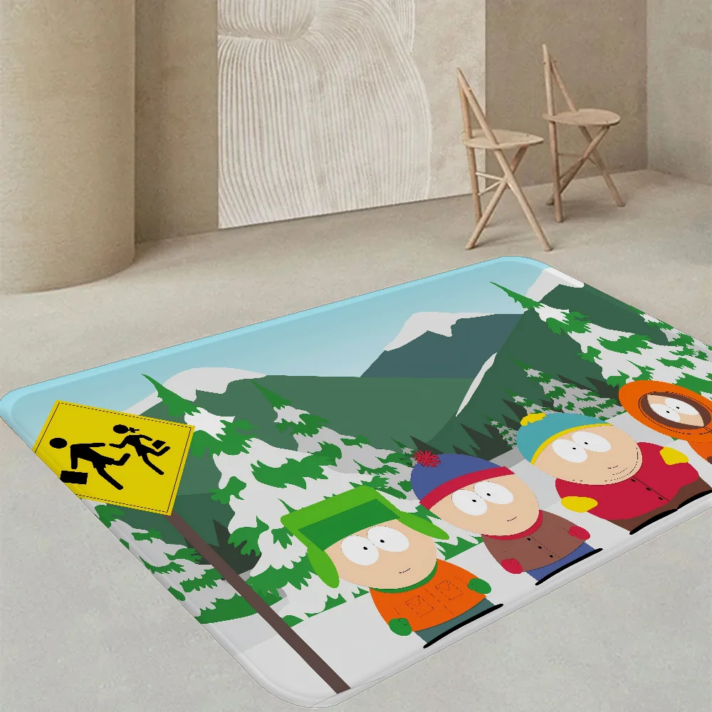 Navak Carpet Amine S-South Cartoon P-Park Door Mat Washable Non-Slip Living Room Sofa Chairs Area Mat Kitchen Doormat Area Rug