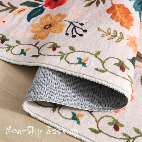Navak Carpet Exclusive Picks Runner Rug for Hallways Kitchen Non Slip Machine Washable Carpets with Rubber Backing Soft Floral Rugs for Kitchen Decor