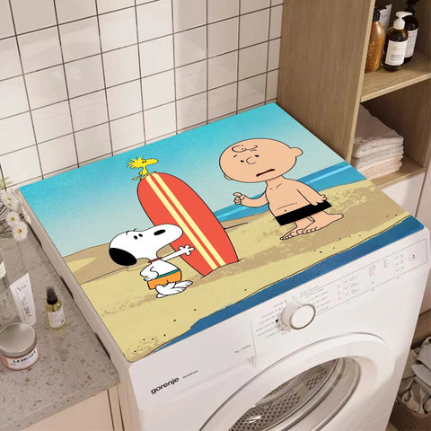 Navak Carpet Cute Cartoon Dog-S-SnoopyS Printed Dish Drying Mat Super Absorbent Coffee Drain Pad Tableware Quick Dry Rug Kitchen Dinnerware