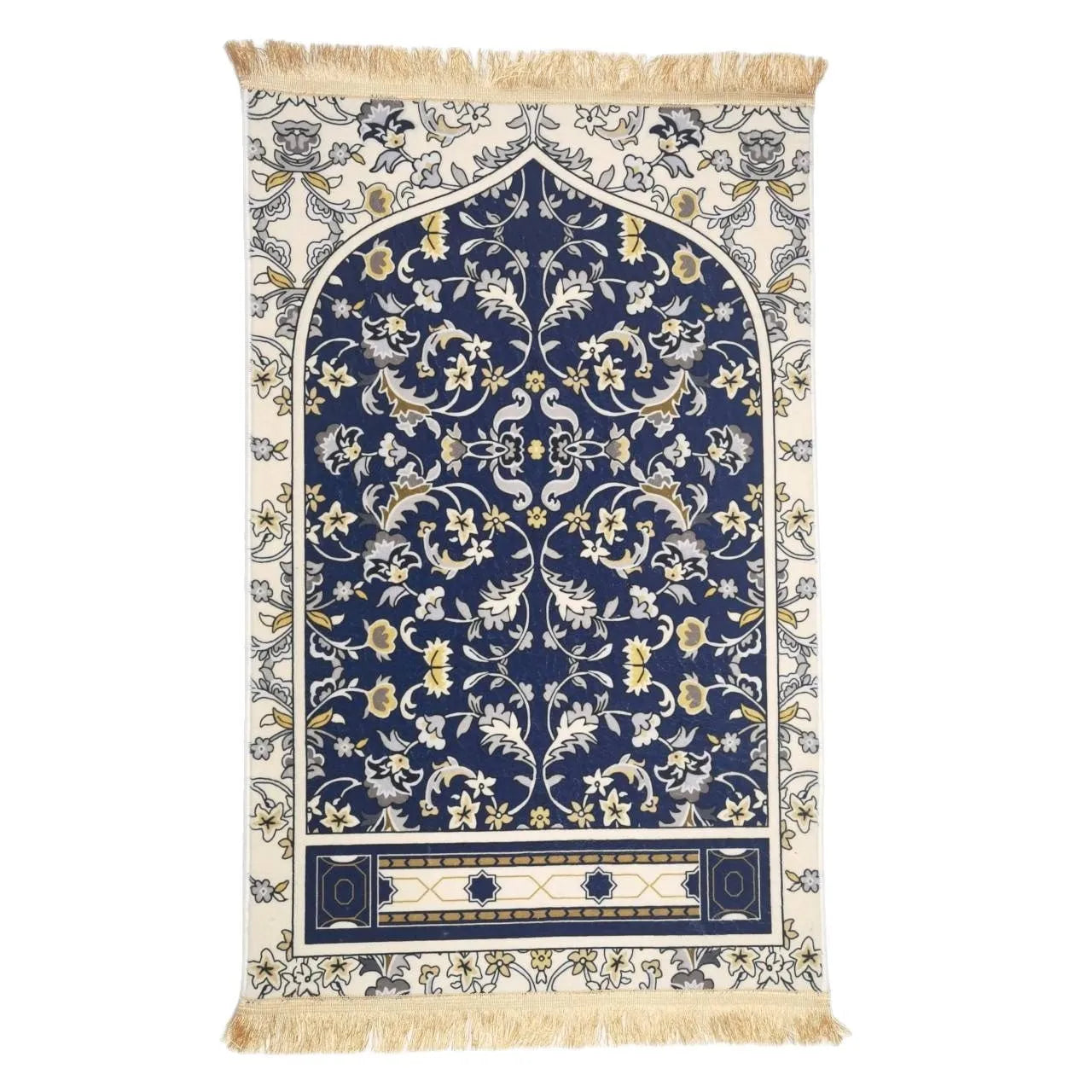 Navak Carpet Ramadan Embossing Floor Carpets Portable Soft Worship Kneel Travel Prayer Rug Non-slip Prayer Mat Flannel Carpet for Muslim