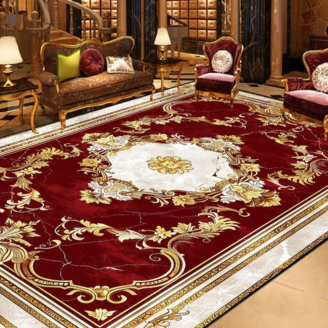 Navak Carpet Gorgeous Retro European Carpet Living Room Large Area Decoration Sofa Area Rugs for Bedroom Cloakroom Non-slip Floor Mats Ковер