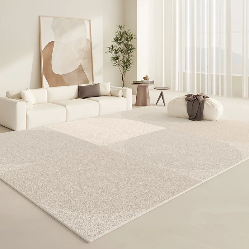 Navak Carpet Cream Style Carpets for Living Room Fluffy Soft Plush Rug Minimalist Lounge Floor Mat Home Bedroom Decor Bedside Carpet