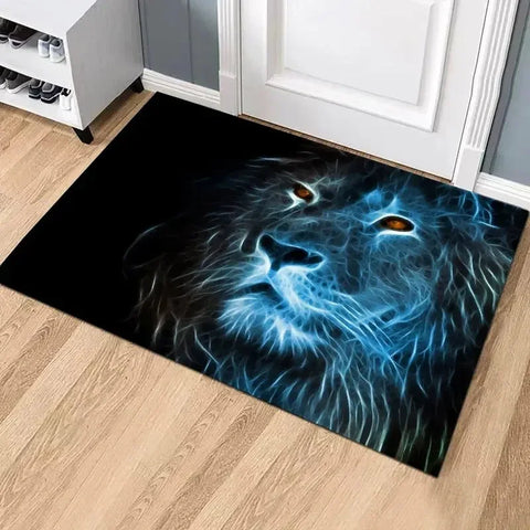 Navak Carpet Exclusive Picks Crystal Pile Carpet Zoo Lion Living Room Bedroom Bathroom Entryway Washable Dirty Resistant Rectangle Rugs