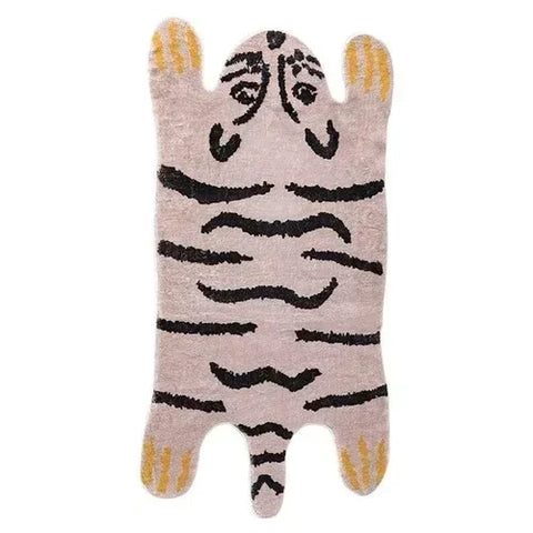 Navak Carpet Carpet for Living Room Tiger Leopard Print Plush Bedroom Bedside Mats Home Decoration Cartoon Fluffy Rugs Ковер Tapis Tapete 러그