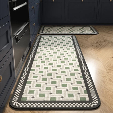 Navak Carpet Non-slip Kitchen Mat Long Rugs Crystal Velvet Carpet for Living Room Absorbent Foot Mats Bedroom Doormat Alfombra Small Rugs