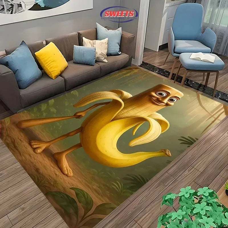 Navak Carpet Daily Picks Creates Virtual Creatures Italian Brainrot Cartoon Carpet Living Room Bedroom Bedside Bathroom Floor Mat Home Rug Gift