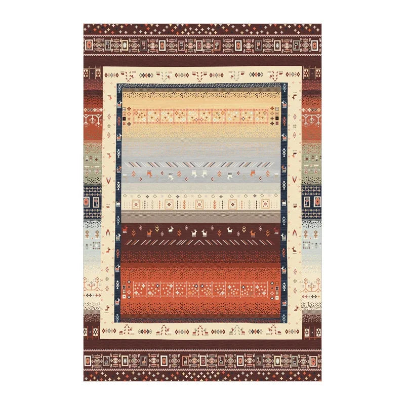 Navak Carpet Bohemian Persian-Inspired Area Rug for Living Room Bedroom Ethnic Tribal Design Soft Non-Slip Floor Mat