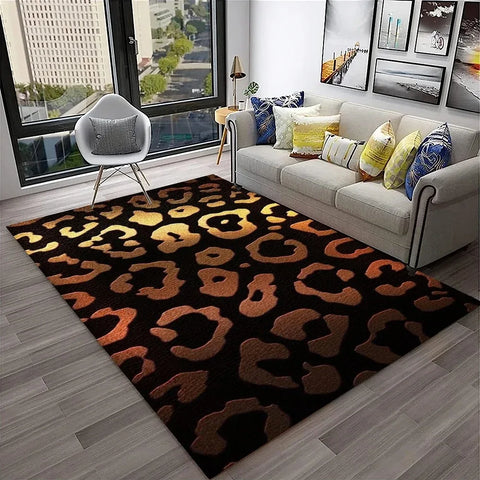 Navak Carpet Leopard Print Carpet Rugs Living Room Floor Mats Bedroom Decor Carpets for Bed Room Carpets for Living Room Decoration Maison