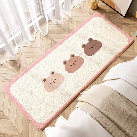 Navak Carpet Exclusive Picks Minimalist Style Faux Cashmere Carpet Bedroom Bedside Rugs Office Long Non-Slip Floor Mats Home Decoration