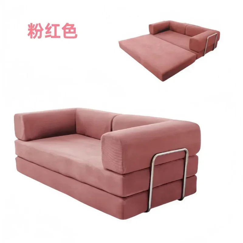 Navak Carpet Italian Minimalist Retro High-end Corduroy Living Room Sofa, Compressed Sofa,Sofa Bed, Foldable, Washable, Customizable