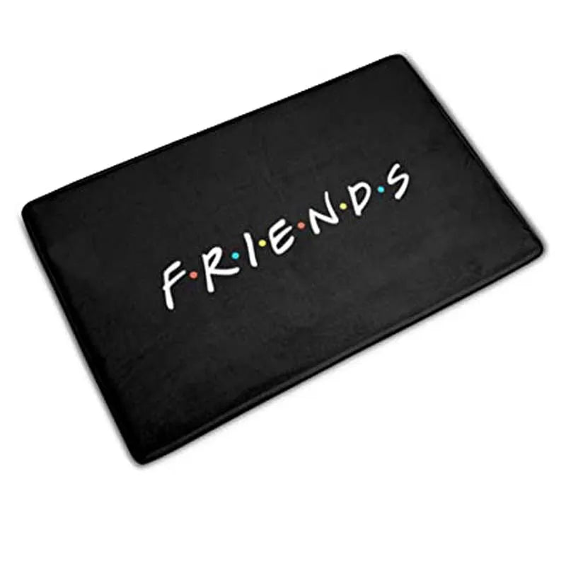 Navak Carpet Classic Friends Welcome Door Mat for Bathroom Kitchen New Friends TV Show Flannel Floor Rug Carpet Rubber Entrance Doormat Xmas