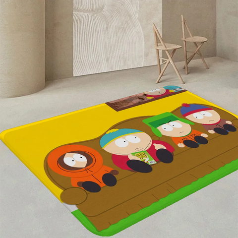 Navak Carpet Amine S-South Cartoon P-Park Door Mat Washable Non-Slip Living Room Sofa Chairs Area Mat Kitchen Doormat Area Rug