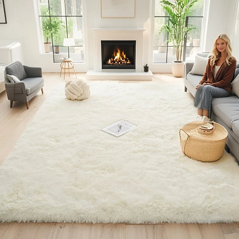 Navak Carpet Exclusive Picks  Luxury Black Large Area Plush Rug for Living Room Bedroom Fluffy Carpet,Shaggy Soft Bedside Rug Small Bathroom Floor Mat