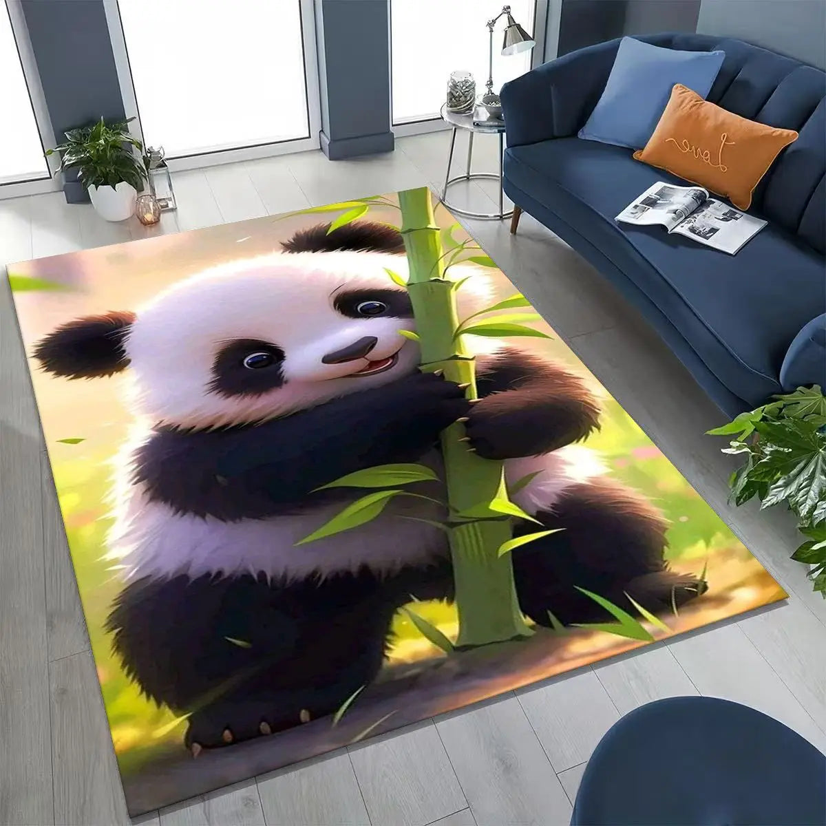 Navak Carpet 27 Style Dream Panda Cute Cartoon Art Rug for Bedroom Living Room Sofa Home Doormat Decor,Large Kid Play Non-slip Floor Mat Gift