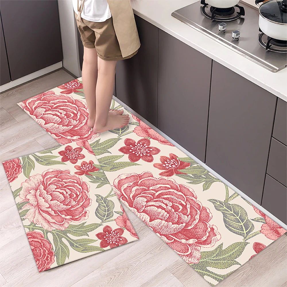 Navak Carpet Absorbent Kitchen Rug Non-slip Floor Mat Absorb Oil Kitchen Long Area Rug Bedroom Carpet Entrance Doormat Home Decor Room Tapis