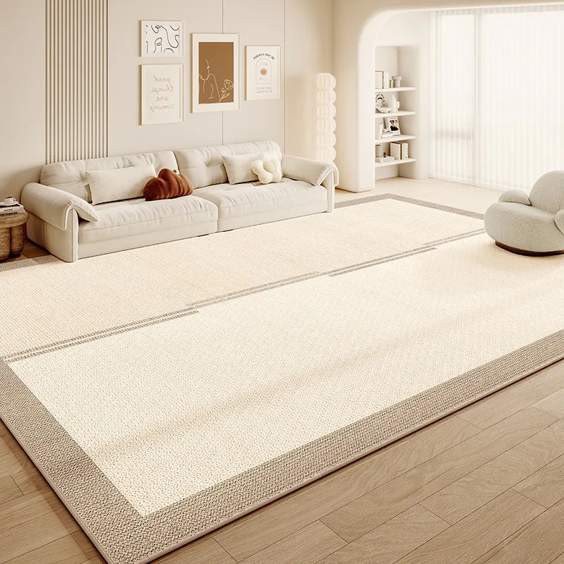 Navak Carpet Cream Abstract Luxurious Striped Carpet Artistic Creative Living Room Carpets Large Size Balcony Rug Easy To Clean Bedroom Rugs