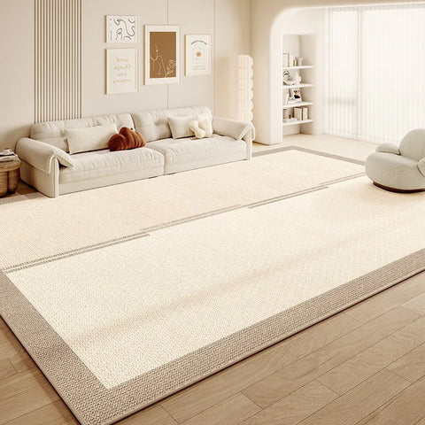 Navak Carpet Cream Abstract Luxurious Striped Carpet Artistic Creative Living Room Carpets Large Size Balcony Rug Easy To Clean Bedroom Rugs