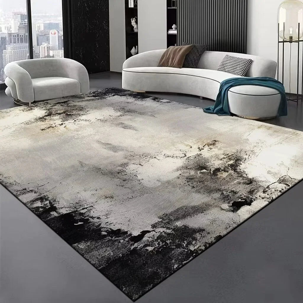 Navak Carpet Luxury Abstract Carpet for Living Room Coffee Tables Home Sofa Area Non-slip Resistant Dirt Rugs  Decor Bedroom Floor Mat