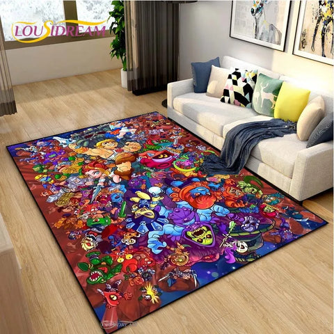 Navak Carpet He-man masters Cartoon Anime Carpet for Living Room Bedroom Yoga Area Rug Kitchen Un-slip Floor Mat decor Alfombra Birthday gift