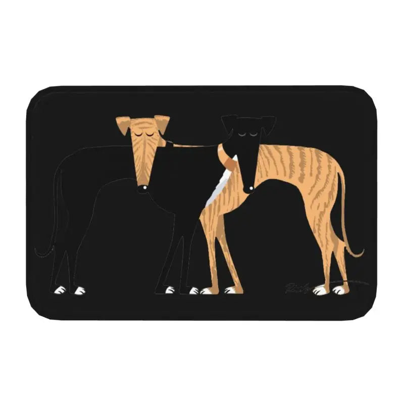 Navak Carpet Custom Cute French Bulldog Doormat Anti-Slip Entrance Kitchen Bathroom Door Floor Mat Garage Rug Carpet Footpad