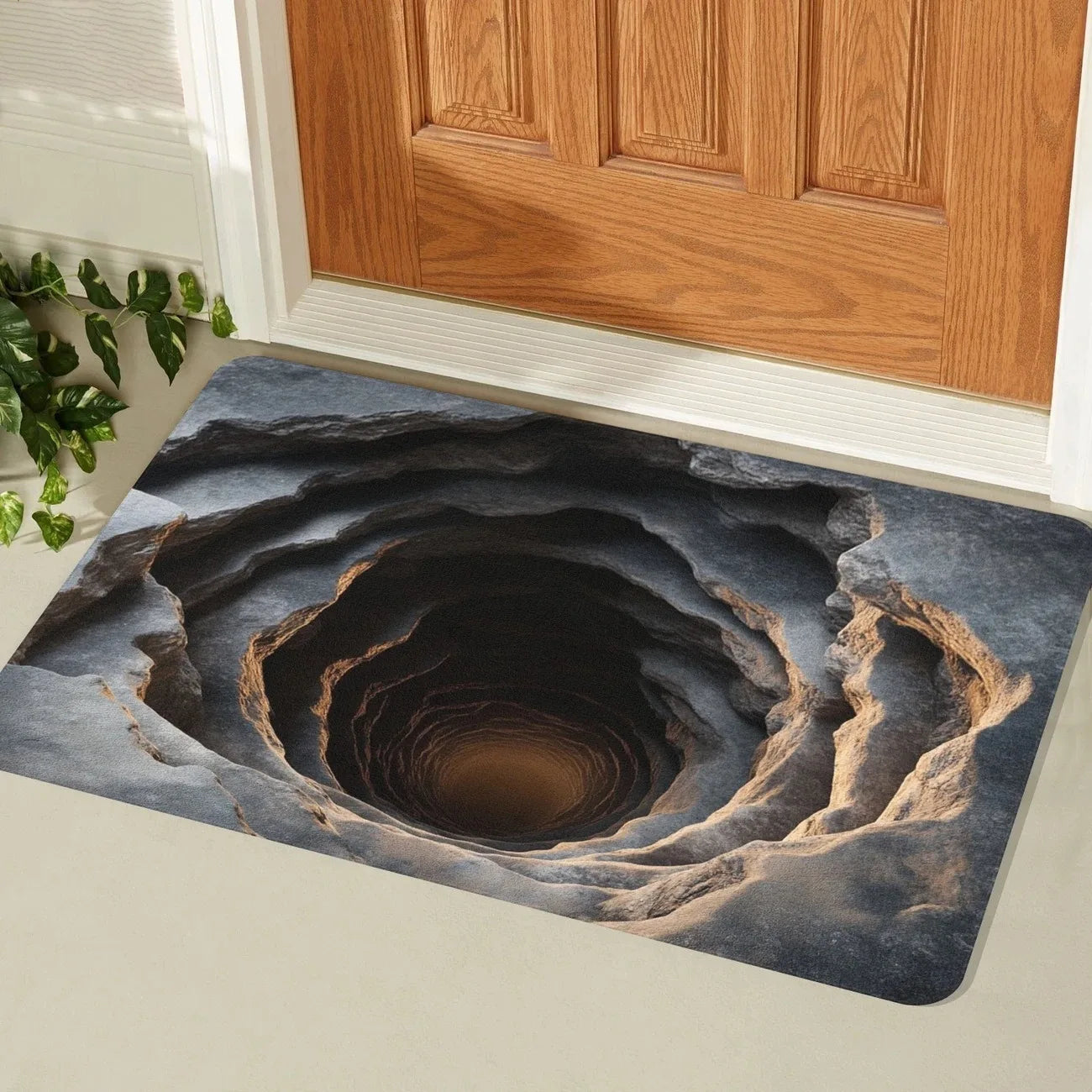 Navak Carpet Exclusive Picks Summer Carpet Entrance Door Visual Three-Dimensional Floor Mat Planting e-Sports Room Abyss Mat Home Decoration
