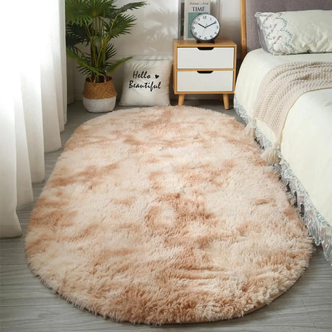 Navak Carpet Exclusive Picks Soft Bedside Carpet Oval Carpet Girl Rug For Bedroom  Carpet For Live Room Winter Warm Floor Mat Doormat Home Decoration