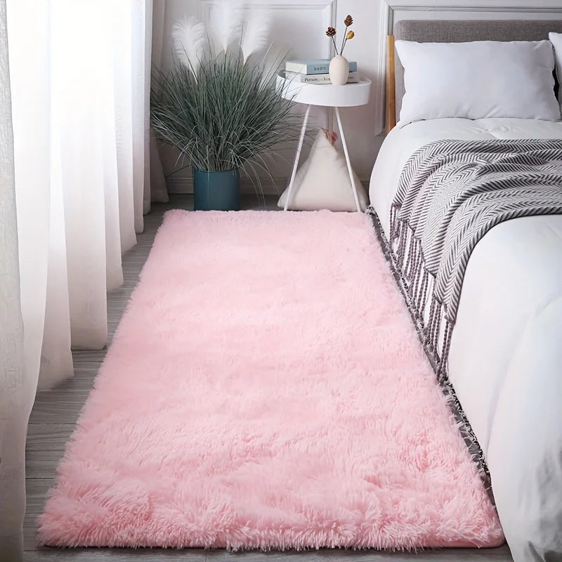 Navak Carpet Exclusive Picks Pink Area Real Silk Rug Soft Fluffy Plush Fuzzy Shaggy Shag Floor Rugs Living Room Indoor Carpet Girls Dorm Room Decor