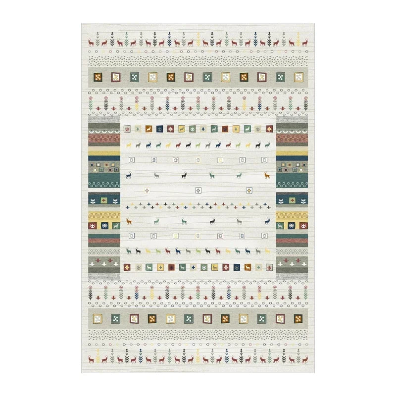 Navak Carpet Bohemian Persian-Inspired Area Rug for Living Room Bedroom Ethnic Tribal Design Soft Non-Slip Floor Mat