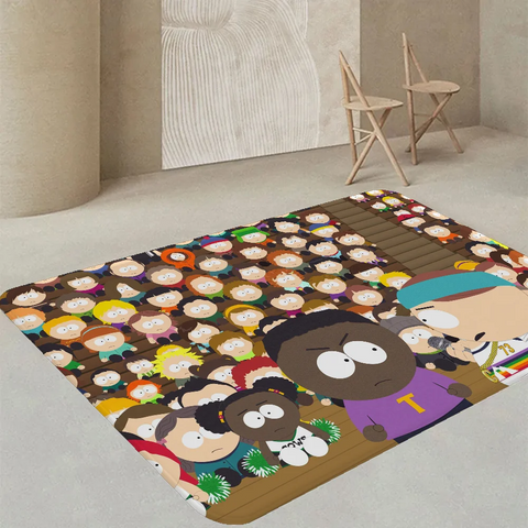 Navak Carpet Amine S-South Cartoon P-Park Door Mat Washable Non-Slip Living Room Sofa Chairs Area Mat Kitchen Doormat Area Rug