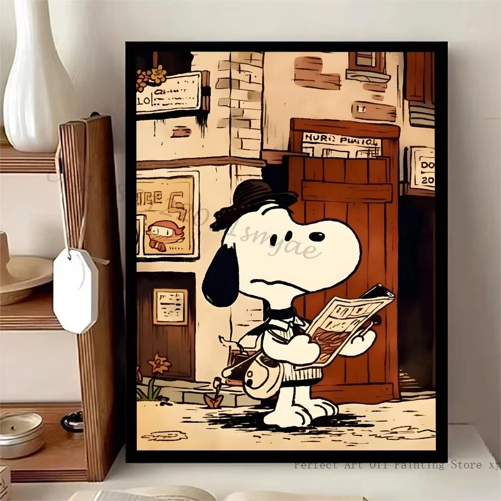 Navak Carpet Daily Picks Retro Classic S-Snoopy Dog Poster Stickers Art Wall Murals Decor Game Room Decor Gifts Painting