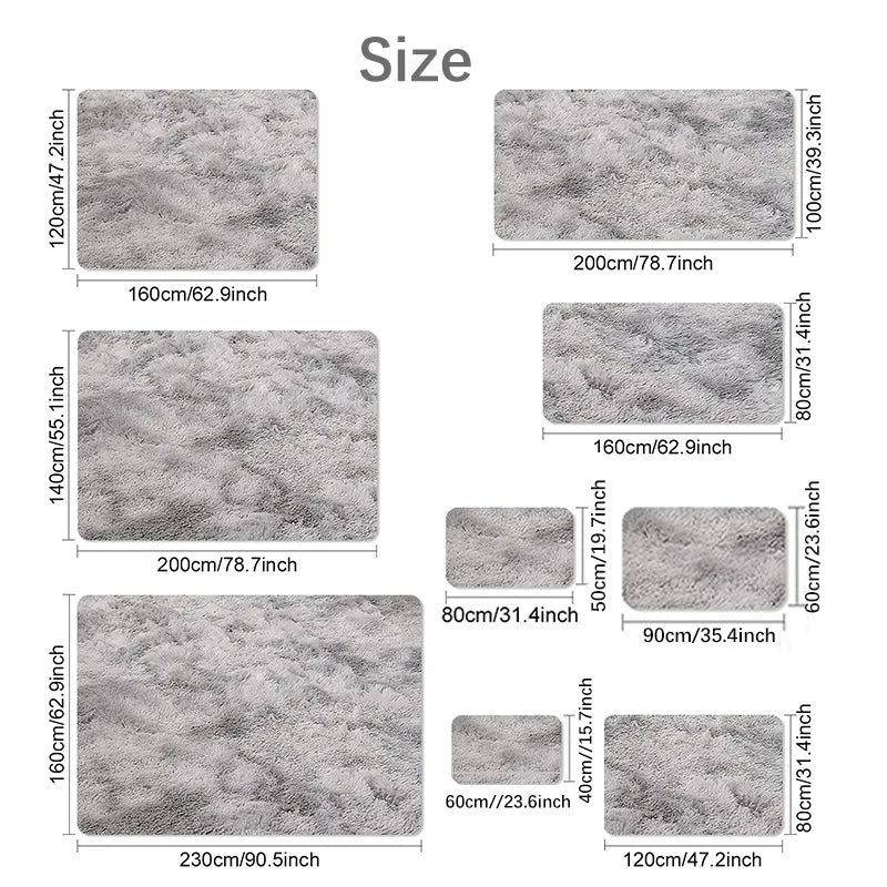 Navak Carpet Exclusive Picks  Luxury Black Large Area Plush Rug for Living Room Bedroom Fluffy Carpet,Shaggy Soft Bedside Rug Small Bathroom Floor Mat
