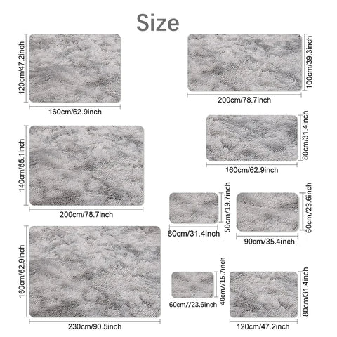 Navak Carpet Exclusive Picks  Luxury Black Large Area Plush Rug for Living Room Bedroom Fluffy Carpet,Shaggy Soft Bedside Rug Small Bathroom Floor Mat