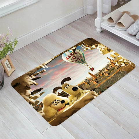 Navak Carpet A-Wallace and A-Gromit Floor Mat Carpets Kitchen Rug Home Doormat Entrance Door Balcony Rugs Room Mats Foot Carpet Bathroom Bath