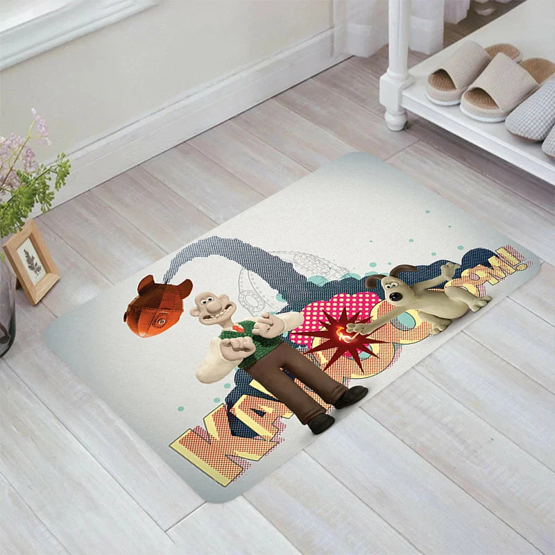 Navak Carpet A-Wallace and A-Gromit Floor Mat Carpets Kitchen Rug Home Doormat Entrance Door Balcony Rugs Room Mats Foot Carpet Bathroom Bath