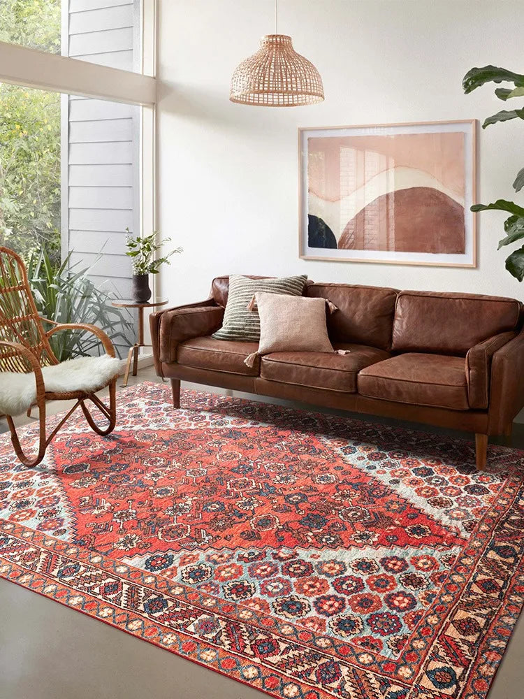 Navak Carpet Persian Style Living Room Large Area Carpets Retro Bedroom Bedside Decoration Carpet Soft Cloakroom Rug Comfortable Balcony Rugs