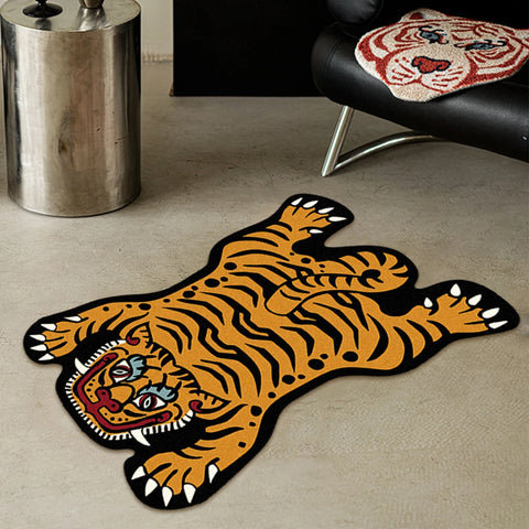 Navak Carpet Exclusive Picks Creative Cartoon Tiger Rug Cute Animal Living Room Children's Bedroom Bed Blanket Home Decor Kitchen Balcony Floor Mat
