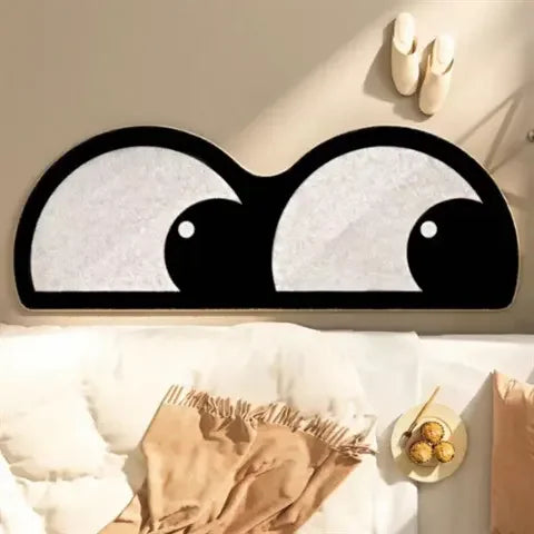 Navak Carpet Cartoon cute eyes imitation cashmere carpet bedroom bedside floor mat living room absorbent non-slip sofa coffee table mat
